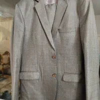 کت و شلوار ۵۰ خاکستری متالیک نو