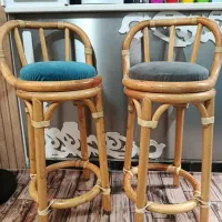 دوتا صندلی اپن چوب بامبو