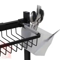 آبچکان روی سینک آلومینیومی مشکی|آبچکان و نظمدهنده ظروف|تهران, خاک سفید|دیوار