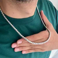 گردنبند استیل پالرمو مردانه