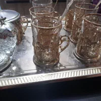سرویس استکان طلایی|ظروف سرو و پذیرایی|کرج, ساماندهی|دیوار
