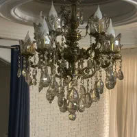 لوستر برنز۱۰ شاخه|لوستر و چراغ آویز|قم, انسجام|دیوار