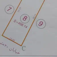 دو قطعه زمین ۴۵۸ متری سند دار یاسر۲ املاک سیدعباسی