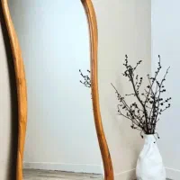 آینه قدی لوکس دفرمه فریم چوب