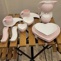 ست ۱۷ پارچه قلبی|ظروف سرو و پذیرایی|تهران, مجیدیه|دیوار