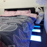 تخت دو نفره آباژوردار|تخت و سرویس خواب|فردوسیه, |دیوار