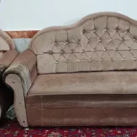 مبل ۷ نفره همراه ۳عدد جلو مبلی|مبلمان خانگی و میز عسلی|گوگان, |دیوار