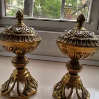 قندان برنز یک جفت