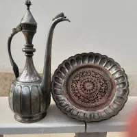 آفتابه و لگن مسی قدیمی قاجاری