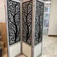 پاراوان سه تیکه دکوراتیو مناسب مطب و سالن زیبایی