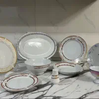 سرویس چینی ۶ نفره و تعدادی ظروف چینی خارجی