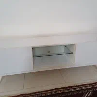 میز تلویزیون ساده سفید