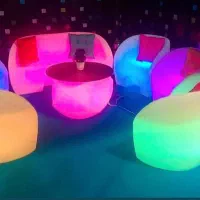 میز و صندلی LED کافه و رستوران مبل نورانی هلالی|کافی‌شاپ و رستوران|مشهد, دانش|دیوار
