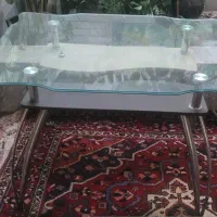 میز شیشه ای ۴ نفره