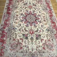 فرش دستباف طبیعی پشم و ابریشم