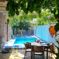 ویلا باغ استخردار آبگرم داخل صحنه