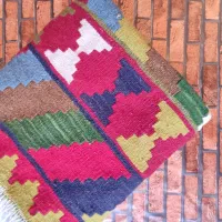 گلیم دستباف قشقایی ذرع و نیم تازه بافت|گلیم، جاجیم، گبه|تهران, ونک|دیوار