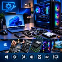 نصب ویندوز در محل  تعمیر کامپیوتر و لپ‌تاپ