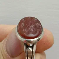 انگشتر نقره خط استاد ضابطی ۱۴ معصوم|جواهرات|خرم‌آباد, |دیوار