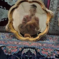 سینی استیل اصل ژاپن طلایی|ظروف سرو و پذیرایی|قم, سید معصوم|دیوار