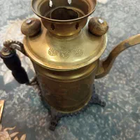 سماور برنجی زغالی|کلکسیون اشیاء عتیقه|نسیم‌شهر, |دیوار