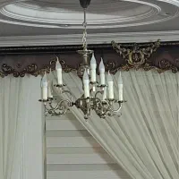 ۳ عدد لوستر برنزی|لوستر و چراغ آویز|میانه, |دیوار