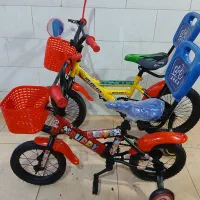 دوچرخه سایز۱۶ و۱۲بچگانه کمکی دار