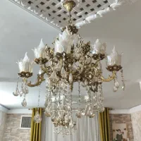 لوستر 5شاخه برنز|لوستر و چراغ آویز|گلستان (تهران), |دیوار