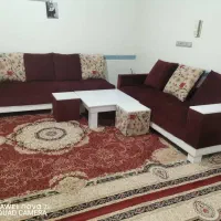 مبل ال رنگ زرشکی