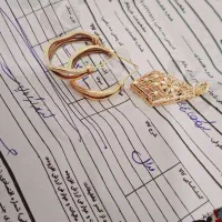 گوشواره با مدال فقط تعویض