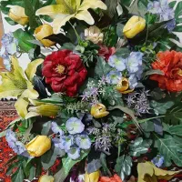 گل صنوعی پابه دار و زیبا ۶۰ تومان