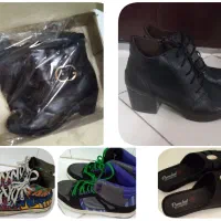 ۲جفت نیمبوت نوسایز۳۷/کفش اسپرت۳۹تا۴۱/دمپایی۳۹