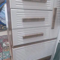 تخت نوجوان همراه با تشک نونو با کمد و دراور