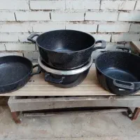 سه عدد قابلمه سایز 30ست شبی هم وماهیتابه|ظروف پختوپز|اهواز, کمپلو شمالی|دیوار