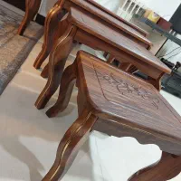 میز جلومبلی و ۳عدد عسلی|مبلمان خانگی و میز عسلی|گنبد کاووس, |دیوار