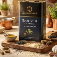 روغن کنجد حلب 3 لیتری روغن کنجد خالص روغن