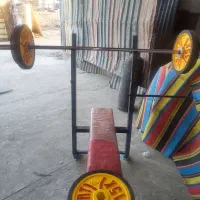 هارتل با تخت مخصوص و  6 وزنه 15 و 2 وزنه 10 کیلویی|تجهیزات ورزشی|لواسان, |دیوار