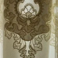 پرده بسیار شیک  با پارچه حریر و گیپور زیبا و جدید|پرده، رانر، رومیزی|زابل, |دیوار