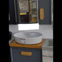 روشویی کابینتی ابعاد 38*60|لوازم سرویس بهداشتی|ساوه, |دیوار