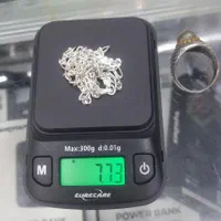 گردنبند نقره وپلاک شیرخورشید نقره