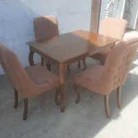 صندلی و میزناهارخوری 4نفره نو
