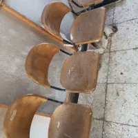 صندلی انتظار چهارتایی باستون فلزی محکم