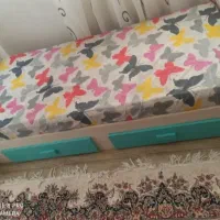 تخت نوجوان ام دی اف دوکشو فوری فروش|تخت و سرویس خواب|کرج, حصارک پایین|دیوار