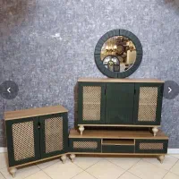 ست آینه کنسول . جا کفشی . میز تلویزیون|بوفه، ویترین، کنسول|رباطکریم, شترخوار|دیوار