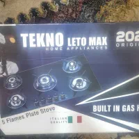 اجاق گاز ۵ شعله Leto + هود Techno