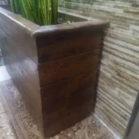 گلدان چوبی ،فلاورباکس با چوب روسی|گل و گیاه طبیعی|یزد, |دیوار