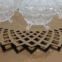 قندان پایه دارکریستالی