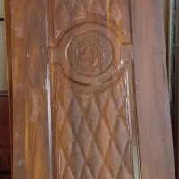 دو عدد درب چوبی