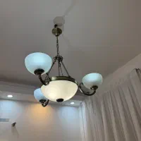 لوستر سه شعله برنزی