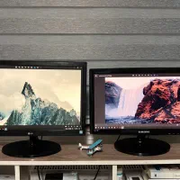 دو عدد مانیتور سالم ( ال جی ، سامسونگ )